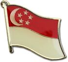 Großhandel Pack 24 Singapur Country Flagge Fahrrad Hut Mütze Reversnadel
