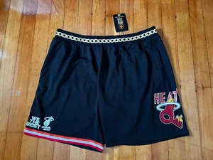 Miami Heat Basketball Shorts Mitchell & Ness Size 5XL DJ Khaled Collab NBA Remix - Picture 1 of 8