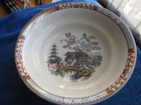 Antique Rorstrand porcelain Big PLATE fruit Vase Sweden Japan Motives Japanese 