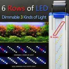 Aquarium LED Light Lighting Full Spectrum Plant Fish Tank Marine Lamp 18-70CM