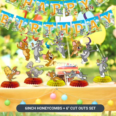 DCBY TOM JERRY mouse cat birthday party supplies favor centerpiece decoration balloon