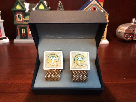 1960s VINTAGE JEWELRY CUFF LINKS VINCE LOMBARDI TREAM ERA,GREEN BAY PACKERS Cover