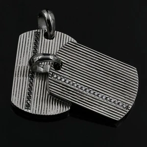 Stainless Steel 316 CZ Dog Tag - Picture 1 of 6