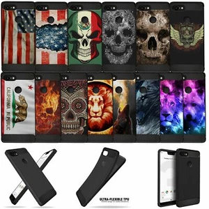 For [Google Pixel 3A XL] Slim Fitted Carbon Fiber TPU Case Design Matte - Picture 1 of 92