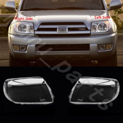 Un par de cubiertas de lente de faro delantero + pegamento sellador para Toyota 4Runner 2003-2005 Foto 1 de 4