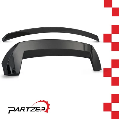  Black SRT Rear Roof Spoiler+Tail gate Mid Wing For Jeep Grand Cherokee 13-2021 - Image 1 of 4