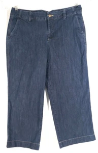 Pantalones de mezclilla capri EDDIE BAUER para mujer TALLA 10 azul algodón spandex - Imagen 1 de 13