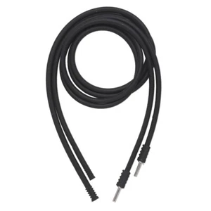 Collar Cordón, 2 Negro 20" Silicona 3mm Redondo con Cierre Oculto de Acero Inoxidable - Imagen 1 de 2