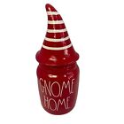 RAE Dunn Gnome Artisan Collection Red Holiday Christmas Home Cannister 9.75" Art
