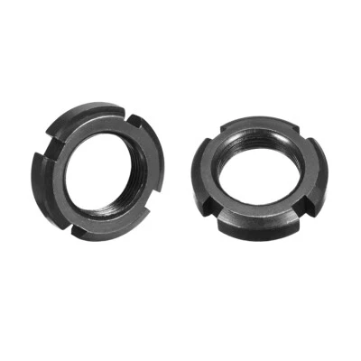 2 Stücke M24x1.5mm befestige vier-Nuten ausschnittene runde Mutter - Bild 1 von 2