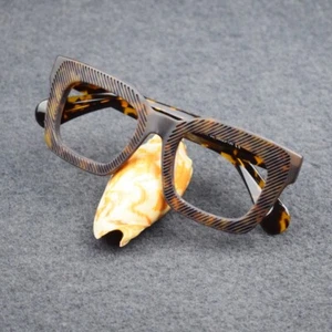 Marco de gafas cuadrado de acetato grueso diseño gafas retro gafas gafas gafas - Imagen 1 de 49