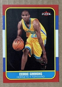 2006-07 Fleer 20th Anniversary 1986-87 Retro Cedric Simmons #27 Rookie RC - Picture 1 of 2