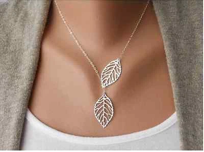 Filigrana Statement Collana Argento Foglia Foglie Leaves Stile Blogger - Immagine 1 di 2