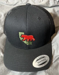 Scotty Cameron bestickte California Bear Snapback Mütze - schwarz - Bild 1 von 1