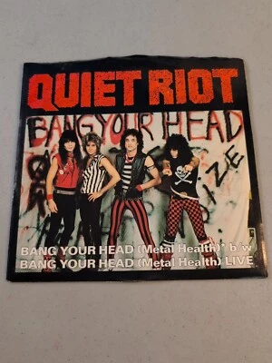 Quiet Riot - Bang Your Head (Metal Health) 7" Vinyl 45 Pic Sleeve Tested EX - Image 1 of 4