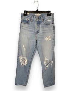 Levi's Wedgie Straight Distressed Jeans Gr. 26 - Bild 1 von 9