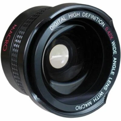 Super Wide Hi Def Fisheye Lens with Macro For JVC GR-SXM260 - Image 1 of 4