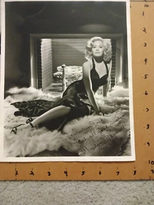 Marilyn Maxwell Signed Inscribed Photo 8x10 B/W - Picture 1 of 3