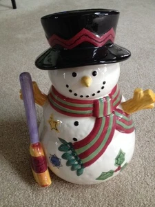 Tarro de galletas Sweet Shoppe muñeco de nieve de Sango-Sue Tipkin Design - Imagen 1 de 8