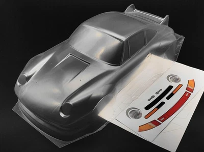 PORSCHE 911 GT2 KAROSSERIE FÜR TAMIYA M-CHASSIS 1:10 UNLACKIERT & DECALS - Bild 1 von 4