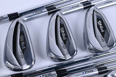 Ping G425 Irons / 5-PW+GW+SW / Blue Dot / Regular Flex Ping AWT 2.0 Shafts - Image 1 of 4