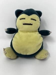 Vintage 1998 Hasbro Nintendo Pokémon Snorlax Plush Beanie Toy - Picture 1 of 3