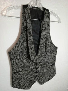 Chaleco de tweed Express Design Studio sirena de oficina talla seis ropa de trabajo Y2K - Imagen 1 de 4
