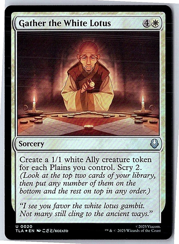 Gather the White Lotus U Avatar: The Last Airbender 20 FOIL Near Mint - Image 1 of 1