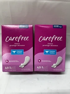 2 Packs- Carefree Thong Regular Liner Unscented 49 Count 98 Total - Picture 1 of 3