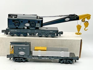 American Flyer S Gauge 49014 and 48726 NYC Work and Boom Cars - Picture 1 of 10
