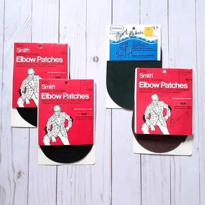 Dritz Smith Suede Elbow Patches & Scovill Clinton Leather Patches / Scraps - Image 1 of 4