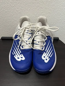 Scarpe da baseball New Balance Turf da uomo taglia 8,5 usate blu/bianco - Foto 1 di 13