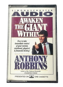 Anthony Robbins Awaken the Giant Within 1991 Vintage Cassette Tested - Bild 1 von 9