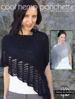 Cool Hemp Ponchette by Lanaknits Designs - Image 1 of 3