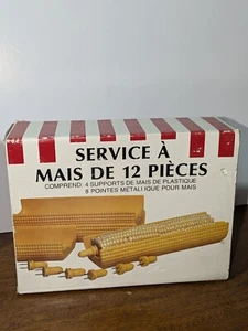 Plastic Corn holder Serveware Set In Box * Missing Pieces * - Bild 1 von 5