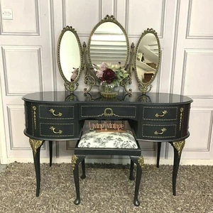 Louis Style Dressing Table & Stool Olympus Furniture Commission Order - Picture 1 of 11