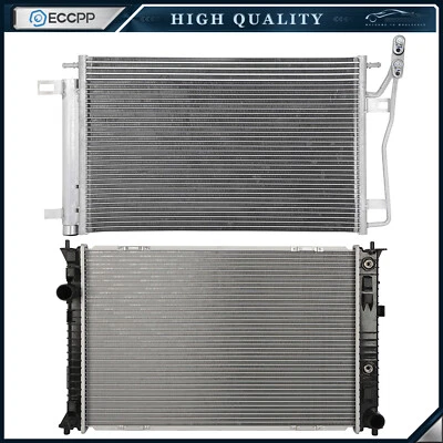 Aluminum Radiator & AC Condenser Cooling Kit For 2007-2012 Lincoln MKZ - Imagem 1 de 4