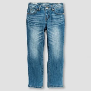 Pantalones de mezclilla azul Cherokee para niñas Lafayette novio recortados de altura baja, talla 10 - Imagen 1 de 1