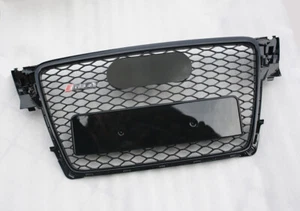 For Audi A4 S4 B8 2009-2012 Grille RS4 Style Honeycomb Front Bumper Grill Black - Picture 1 of 7