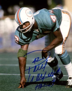 PAUL WARFIELD SIGNED AUTOGRAPHED 8x10 PHOTO + HOF 83 DOLPHINS LEGEND BECKETT BAS - Picture 1 of 2