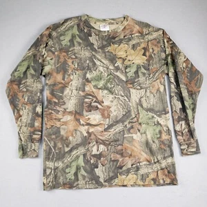 Vtg Wrangler Rugged Wear Advantage Camo Long Sleeve Hunting T-Shirt Size L USA - Picture 1 of 9