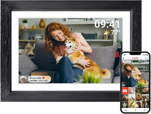 Frameo Digital Picture Frame, Digital Photo Frame WiFi with 32 GB, HD IPS Touch - Picture 1 of 14