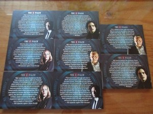 X-Files Seasons 10 & 11 - Complete 8 Card My Struggles Monologues Insert Set