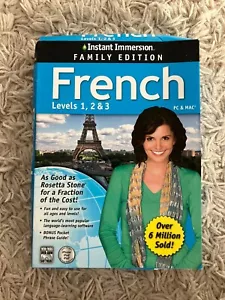 Instant Immersion French Levels 1, 2 ,3 for PC, Mac (2013) Family Edition - Picture 1 of 5