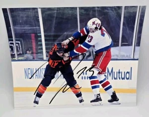FOTO DE HOCKEY FIRMADA POR MATT REMPE NEW YORK RANGERS 8X10 NHL CERTIFICADO DE AUTENTICIDAD UG - Imagen 1 de 3