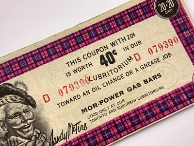 Canadian Tire Banknote 40 Cents Lubritorium Mor Power Gas Bars We Pay Half CC339 - Image 1 of 4