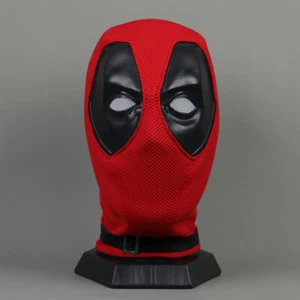 Cosplay High Quality Deadpool Full Face Mask Perspective Breathable Knit Helmet  - Picture 1 of 11