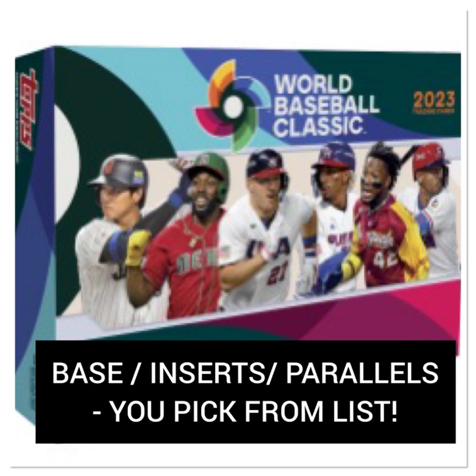 2023 Topps World Baseball Classic - Base / Inserts / Parallels  - You Pick! - Image 1 of 1