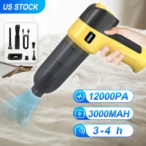 4 In 1 Wireless Car Vacuum Cleaner Household 12000Pa Strong Suction Mini Cleaner - Picture 1 of 13