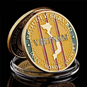 US Military Vietnam War Medal US Marine Corps Challenge Coin Commemorative - Picture 1 of 9